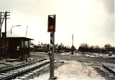 Bahnbergang nach dem Umbau