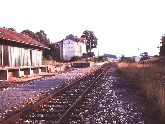 Bhf Schopfloch um 1983 - Bild: Sammlung R. Rehn